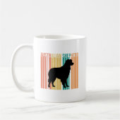 Retro Australian Shepherd Silhouette  Kaffeetasse (Links)