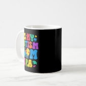 Retro-Autismus-Bewusstsein in Autismus-Mutter-Ära  Kaffeetasse (Vorderseite Links)