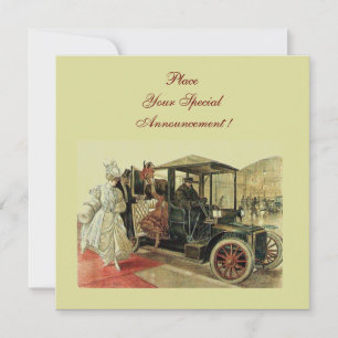 RETRO-AUTO, AUTO RESTAURIERUNG 2, rot gelb Ankündigung