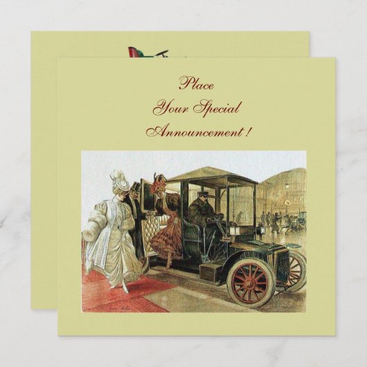 RETRO-AUTO , AUTO-RESTORATION 2,rot-gelb Ankündigung (Vorne/Hinten)