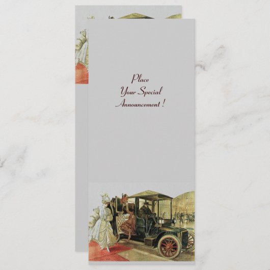 RETRO AUTO , AUTO RESTORATION 2,rot-gelb grau Ankündigung (Vorne/Hinten)