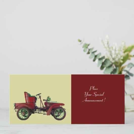 RETRO-AUTO , AUTO-RESTORATION , schwarz Ankündigung (Stehend Vorderseite)