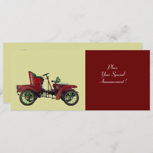 RETRO-AUTO , AUTO-RESTORATION , schwarz Ankündigung (Vorne/Hinten)