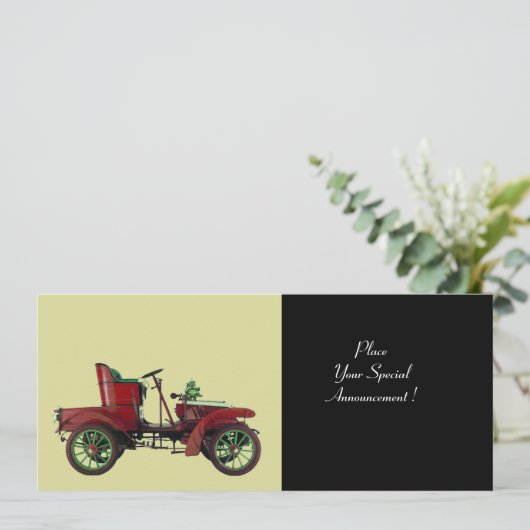 RETRO-AUTO , AUTO-RESTORATION , schwarz Ankündigung (Stehend Vorderseite)