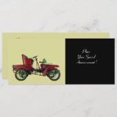 RETRO-AUTO , AUTO-RESTORATION , schwarz Ankündigung (Vorne/Hinten)