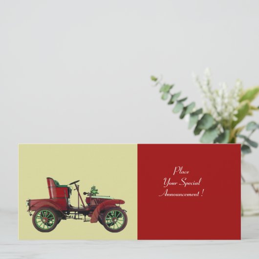 RETRO-AUTO , AUTO-WIEDERHERSTELLUNG , ANKÜNDIGUNG (Stehend Vorderseite)