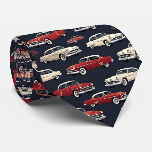 Retro-Auto der 1950er Jahre Krawatte (Gerollt)