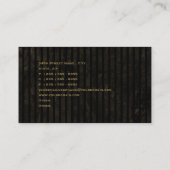 Retro Auto-Dienstleistungsunternehmen-Karte Visitenkarte (Rückseite)