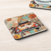 Retro-Auto Getränkeuntersetzer (Linke Seite)