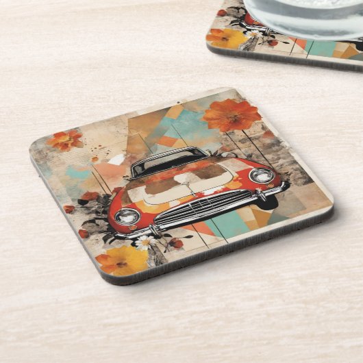 Retro-Auto Getränkeuntersetzer (Linke Seite)