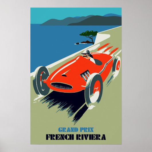 Retro-Auto Grand Prix Rivièra Poster (Vorne)