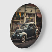 Retro-Auto Große Wanduhr (Winkel)