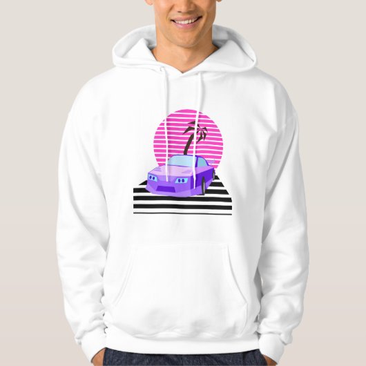 Retro-Auto Hoodie (Vorderseite)
