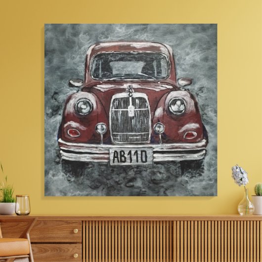 Retro, Auto, Leinwanddruck (Insitu (Wohnzimmer))