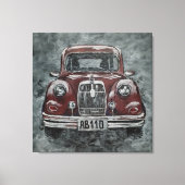 Retro, Auto, Leinwanddruck (Vorderseite)