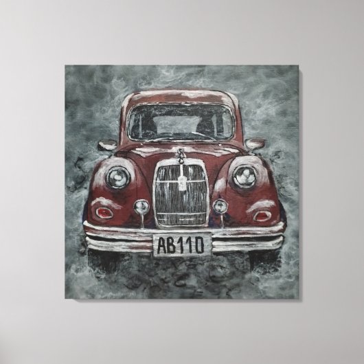 Retro, Auto, Leinwanddruck (Vorderseite)