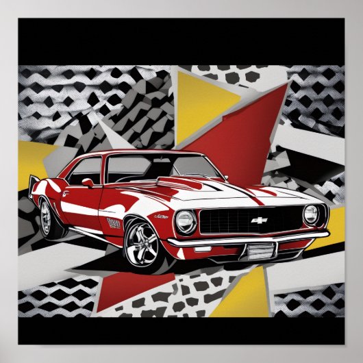 Retro-Auto Poster (Vorne)