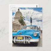 Retro-Auto Postkarte (Vorne/Hinten)