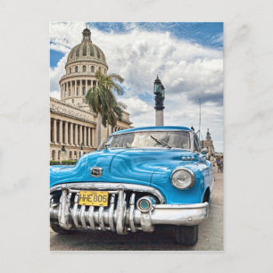 Retro-Auto Postkarte