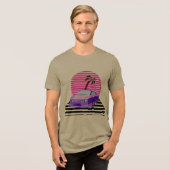 Retro-Auto Tri-Blend Shirt (Vorderseite voll)