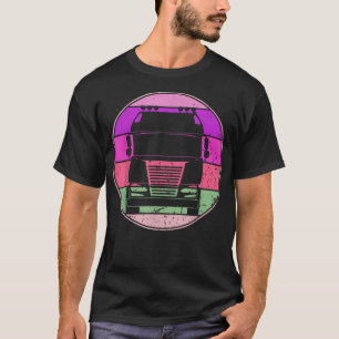 Retro-Auto Vintage-LKW-Silhouette Automotive-Liebe T-Shirt