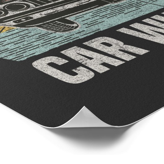 Retro Auto Whisperer Geschenk für Autos Poster (Ecke)