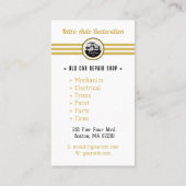 Retro-Auto-Wiederherstellung | Repair Shop elegant Visitenkarte (Rückseite)