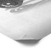 Retro-Autokunst  Poster (Ecke)