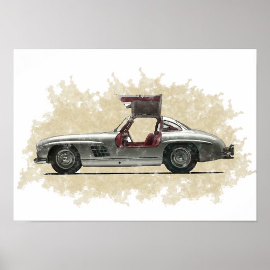 Retro-Autokunst Poster (Vorne)