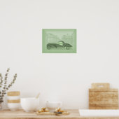Retro-Autokunst Poster (Küche)