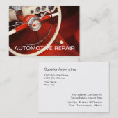 Retro AutomobilVisitenkarte Visitenkarte (Vorne/Hinten)