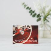 Retro AutomobilVisitenkarte Visitenkarte (Stehend Vorderseite)