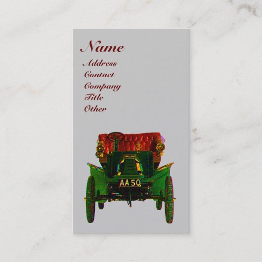 RETRO AUTOMOTIVE VISITENKARTE (Vorderseite)
