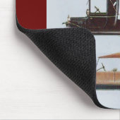 RETRO-AUTOS 2 , AUTO RESTAURATION grau braun rot Mousepad (Ecke)