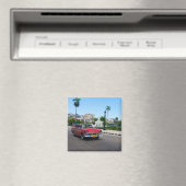 Retro-Autos auf der Straße von Havanna Magnet (In Situ (Geschirrspüler))