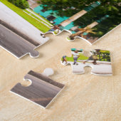 Retro-Autos auf der Straße von Havanna Puzzle (Seite)