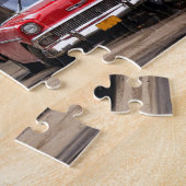 Retro-Autos auf der Straße von Havanna Puzzle (Seite)