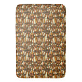 Retro Autumn Bath Mat Badematte (Vorderseite Vertikal)