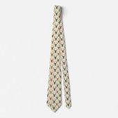 Retro Autumn Buck Deer Head Neck Tie Krawatte (Vorderseite)