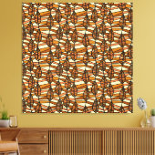 Retro Autumn Canvas Print Leinwanddruck (Insitu (Wohnzimmer))