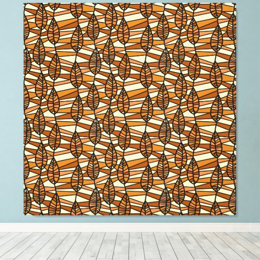 Retro Autumn Canvas Print Leinwanddruck (Insitu (Holzboden))