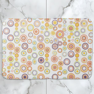 Retro-Autumn-Circles Badematte