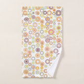 Retro-Autumn-Circles Badhandtuch Set (Handtuch)