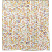 Retro-Autumn-Circles Duschvorhang (Vorderseite)