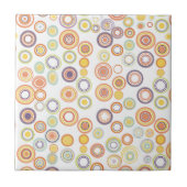 Retro-Autumn-Circles Fliese (Vorderseite)