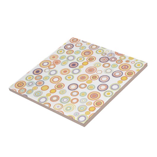 Retro-Autumn-Circles Fliese (Seite)