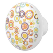 Retro-Autumn-Circles Keramikknauf (Rechts)