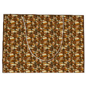 Retro Autumn Geschenktasche Große Geschenktüte (Rückseite)