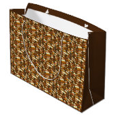 Retro Autumn Geschenktasche Große Geschenktüte (Rückseite Schrägansicht)
