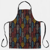 Retro Autumn Leaves Schürze (Vorderseite)